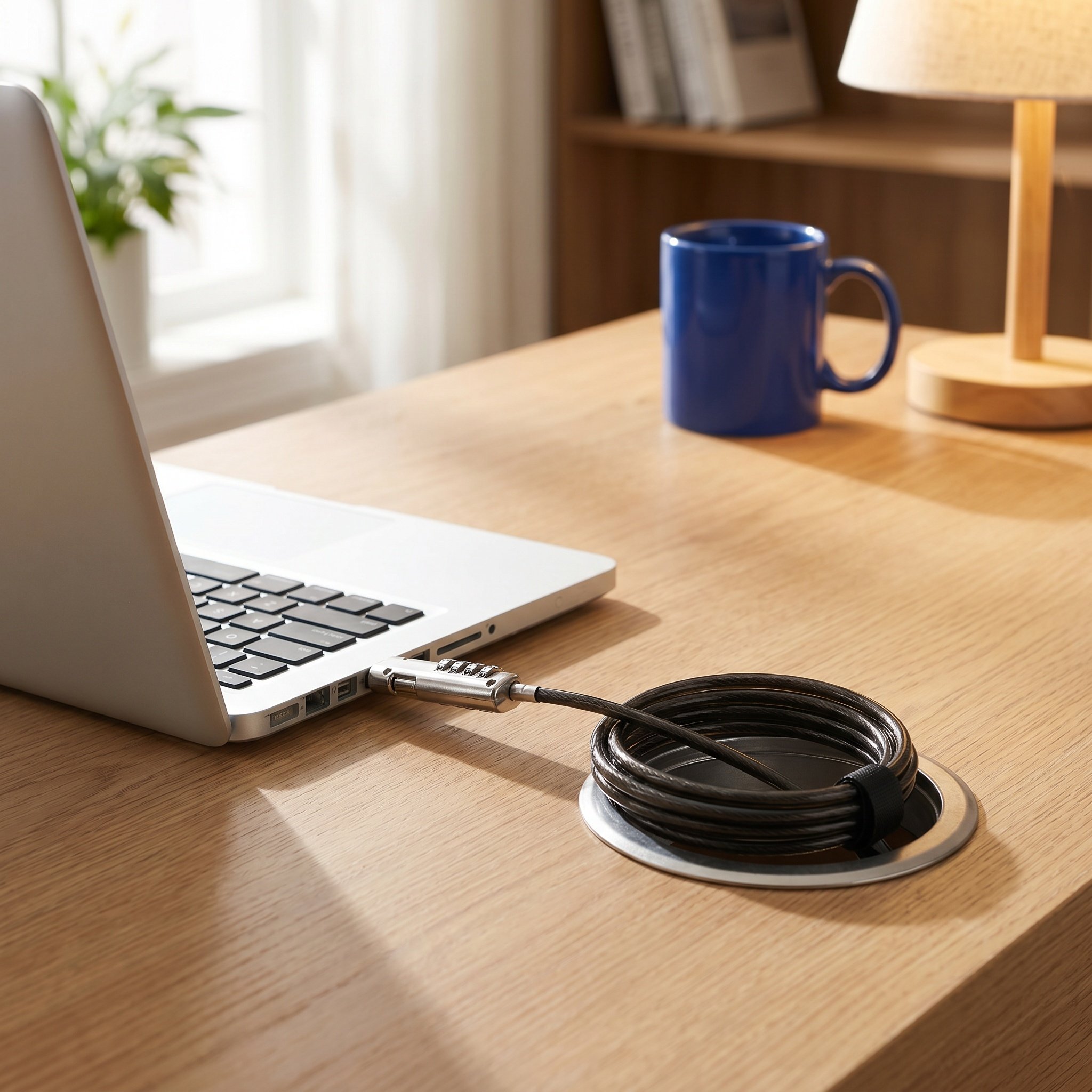 Cable Lock Laptop - Laptopowy numerowy zamek szyfrowy, przenośny, wykonany