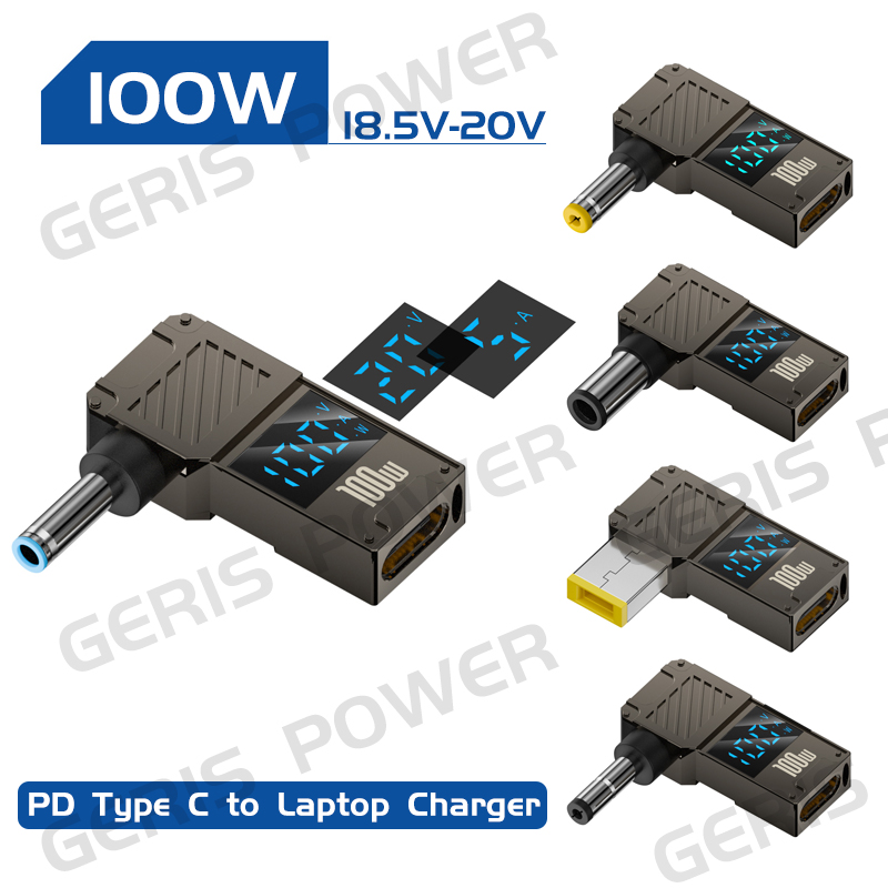 Cable Lock Laptop - ​ Konwerter PD100W Type-C na wtyczkę