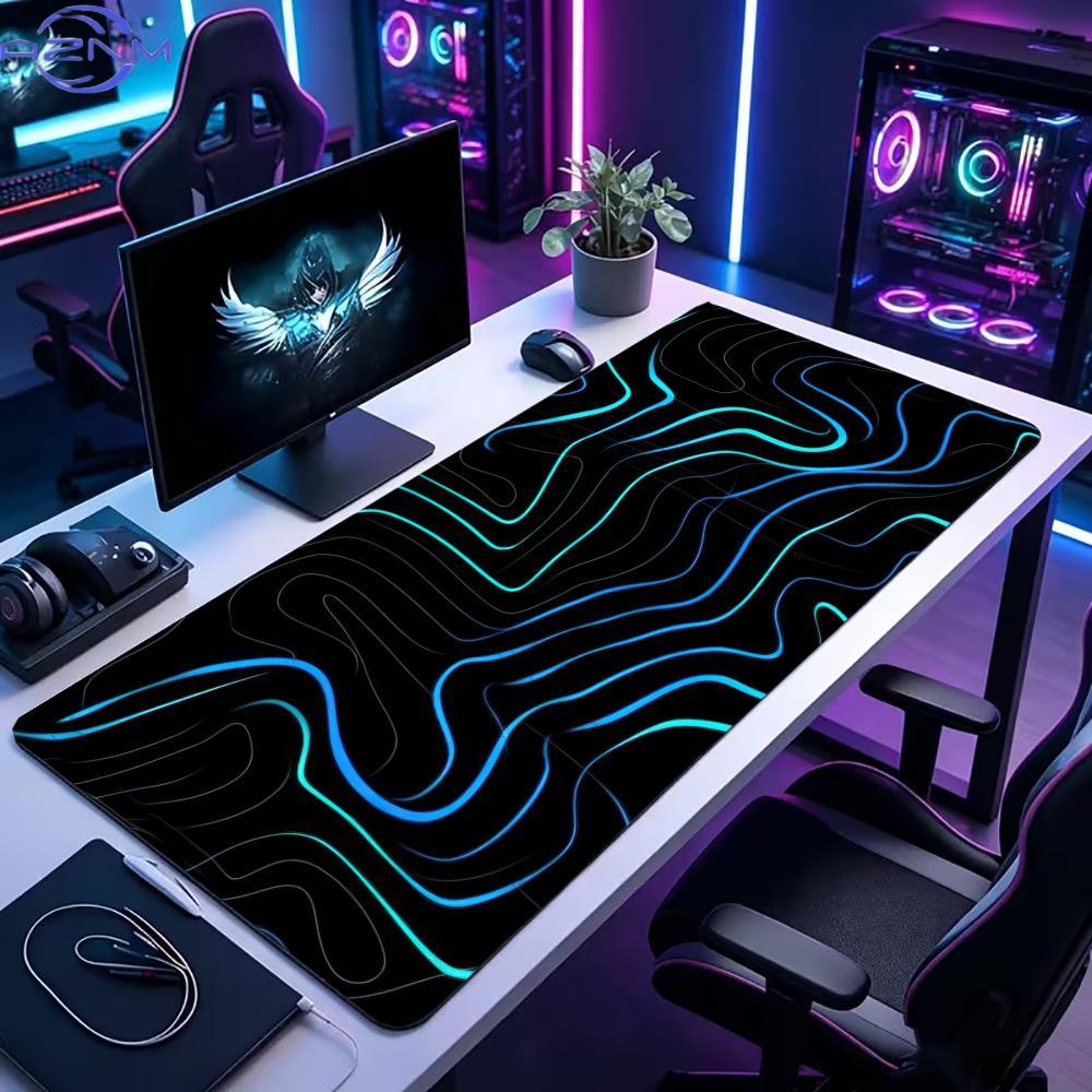 Office Tech Background - Duża podkładka pod mysz XXL, mata