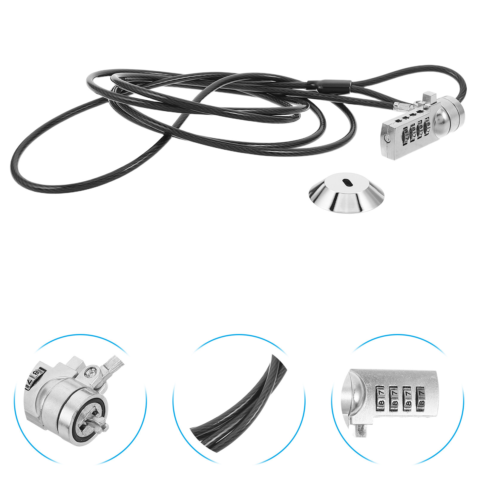 Cable Lock Laptop - 1 zestaw blokady do notebooka z