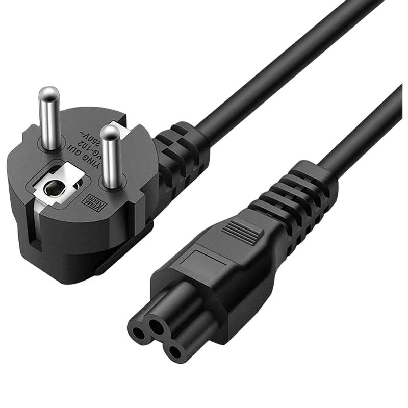 Cable Lock Laptop - 1.5M EU Uniwersalna 3-pinowa wtyczka ładowarki