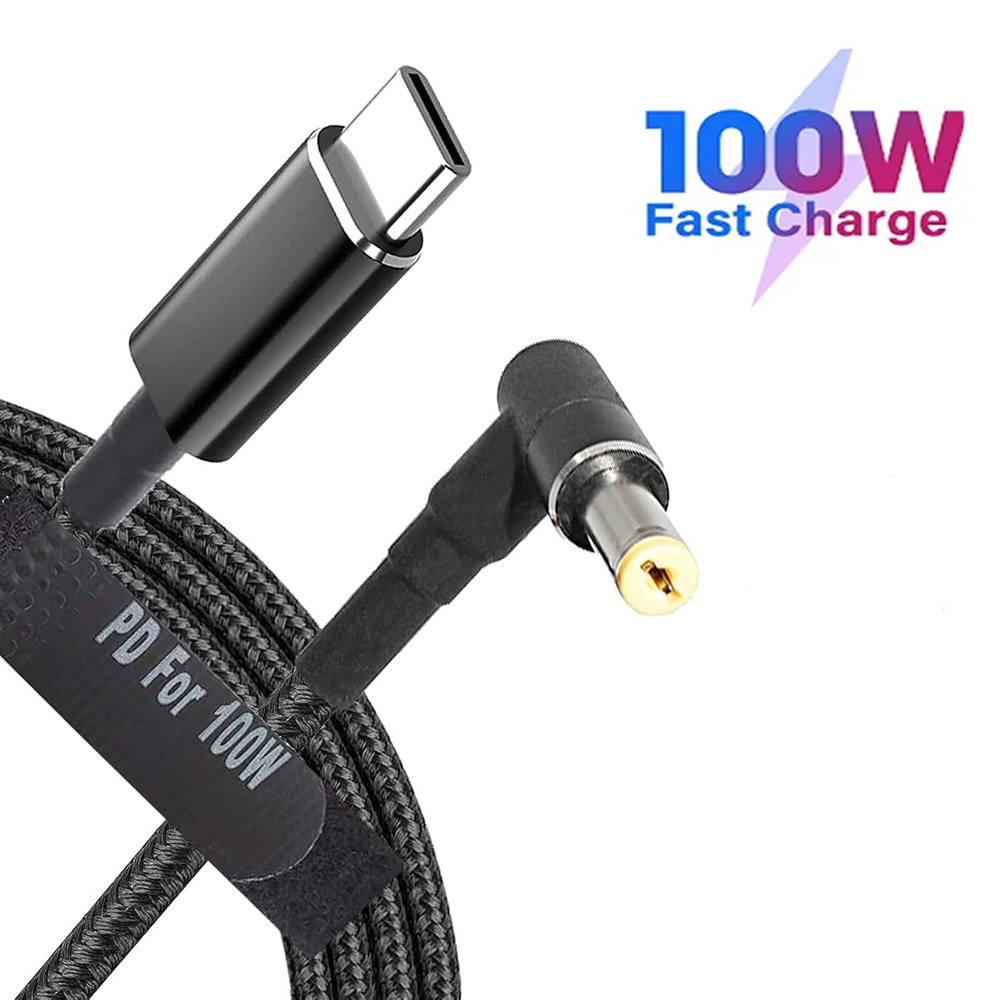 Cable Lock Laptop - Kabel konwerter USB-C na 5.5x2.5mm męski,